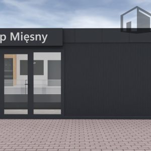 Pawilon handlowy 8×5 | Sklep Mięsny | H-SM-40-WC